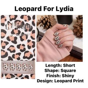 Red Aspen Nail Dash - Leopard For Lydia